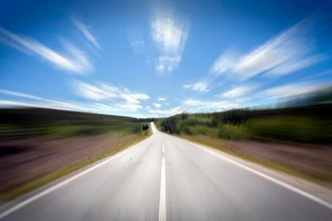 Blurred road Stock Photos
