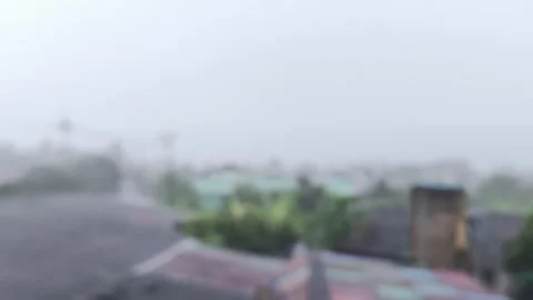 Blurred roof rain Stock Footage 335731362