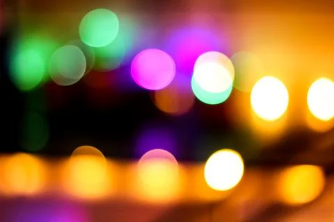 Blurred round shaped lights Stock Photos