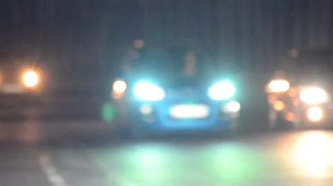 Blurred route traffic in the darkness Video stock 67455769