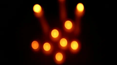 Blurred Сandles. Stock-Footage 12421299