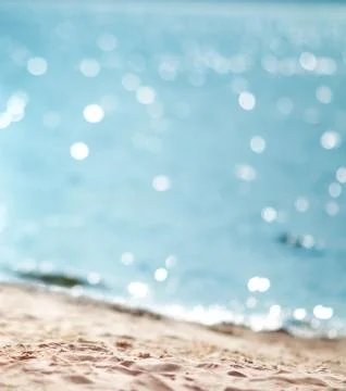 Blurred sea background Stock Photos