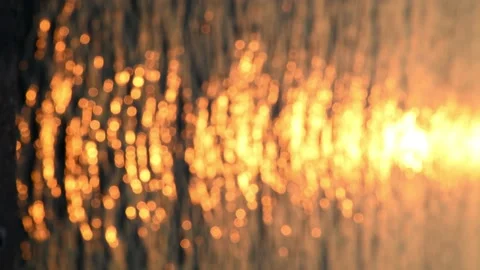 Blurred sea at sunset Stock Footage 158245894