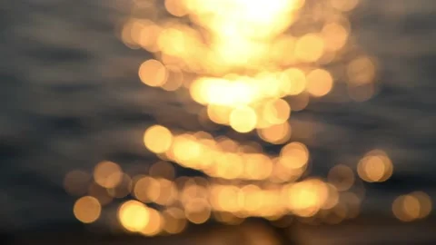 Blurred sea at sunset Stock Footage 169883177
