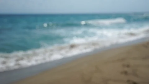 Blurred sea surface with flickering bokeh lights Stock Footage 115960547