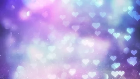 Blurred shining hearts glitter effect background Stock Footage 322132178
