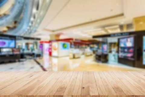 Blurred shopping background Stock Photos