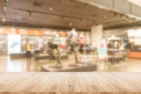 Blurred shopping background Stock Photos