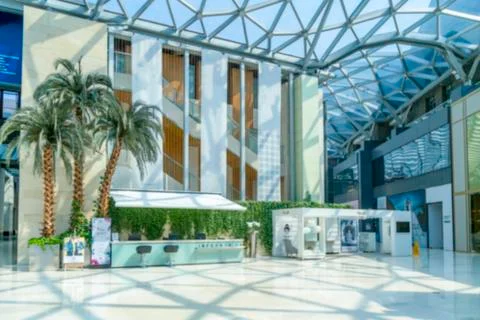Blurred shopping background Stock Photos