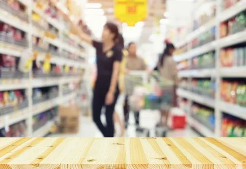 Blurred shopping background Stock Photos
