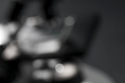 Blurred shot of a microscope, for backgrounds and overlays Stock Photos