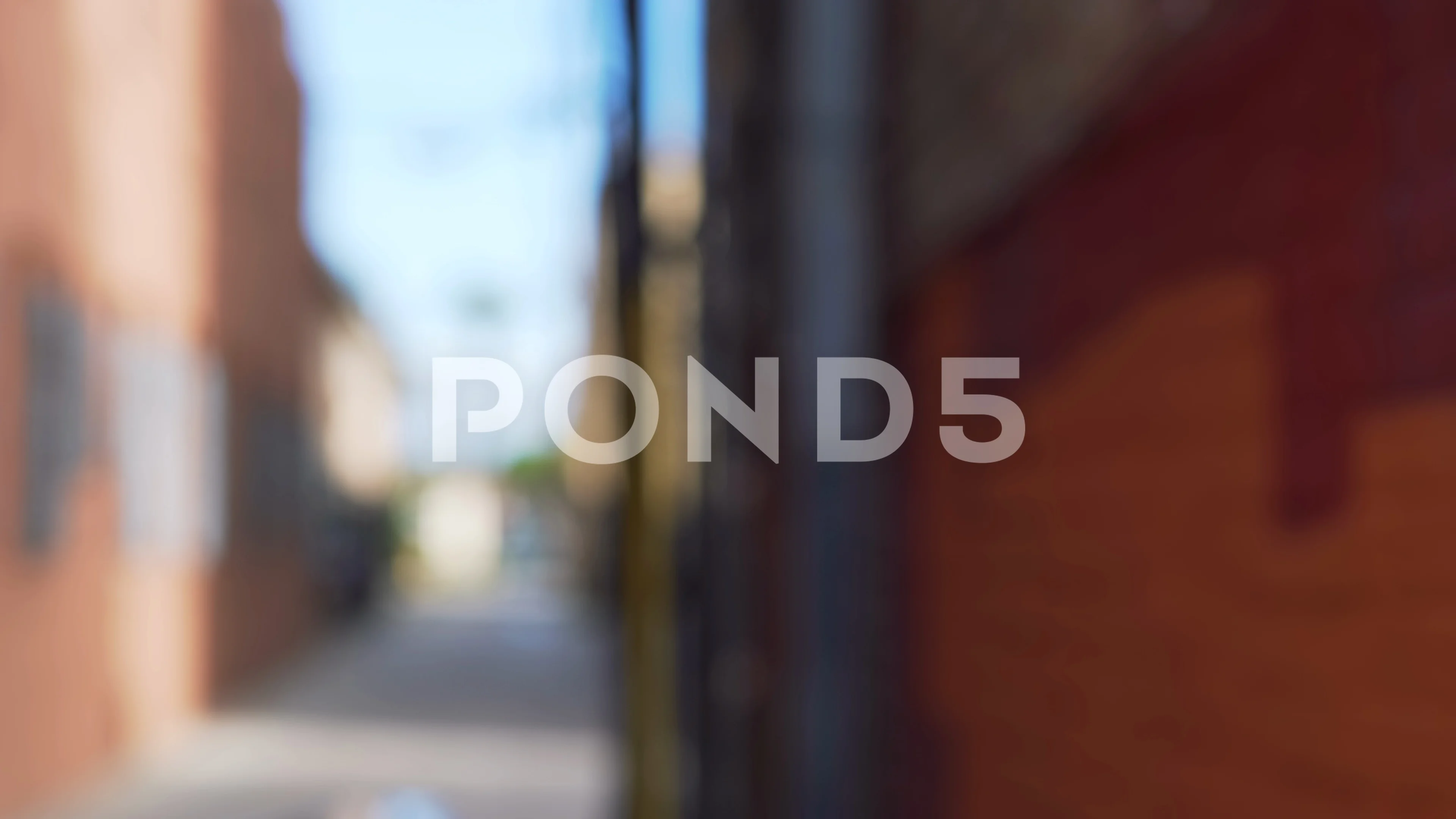 Blurred Shot Of An Urban Alleyway In Day Stock Video Pond5