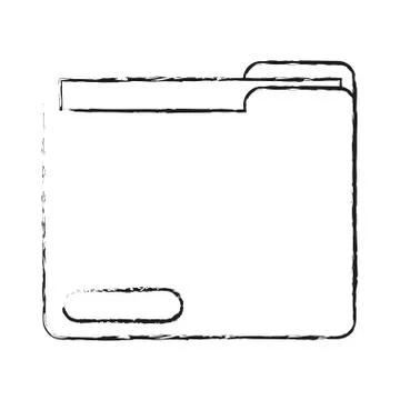 Blurred silhouette documents in folder Stock Illustration