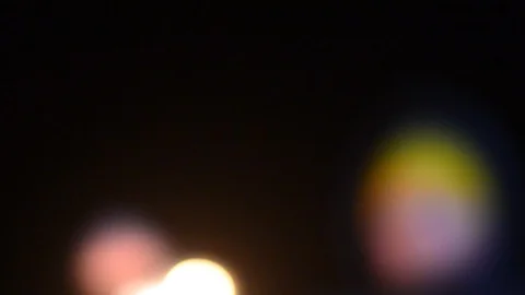 A blurred silhouette of a man in a defocused frame celebrating the holiday. Stock Footage 120146219