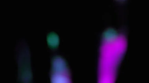 Blurred silhouettes of dancing people at night club 動画素材 44753895