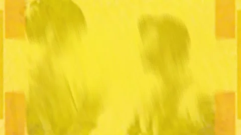 Blurred silhouettes of two figures behind colored stripes Stock Footage 346778396