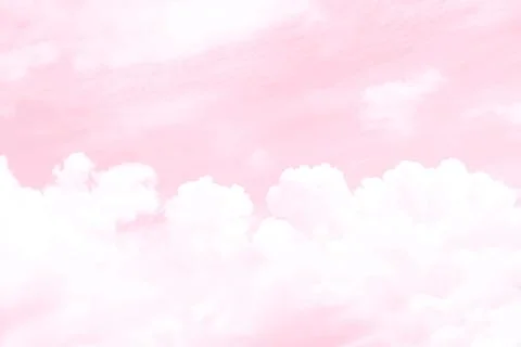 Blurred sky soft pink cloud, blur sky pastel pink color soft background, lo.. Ilustración de archivo