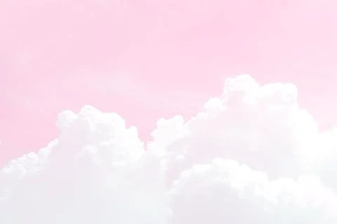 Blurred sky soft pink cloud, blur sky pastel pink color soft background, lo.. Stock-Illustration