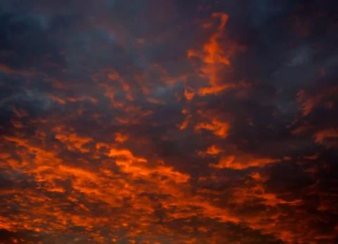 Blurred sky at sunset for background Stock Photos