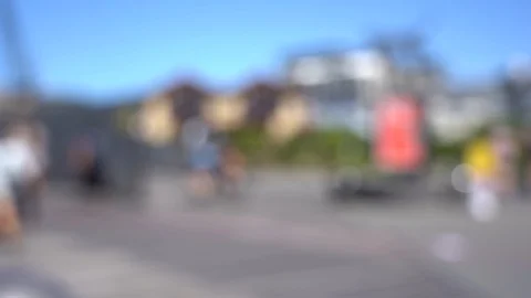 Blurred Slow motion video of Wellington City waterfront 動画素材 124343353