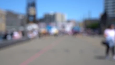 Blurred Slow motion video of Wellington City waterfront 库存影片 124343553