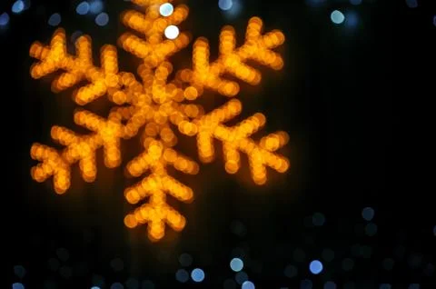 Blurred snowflake background Stock Photos