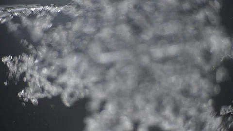 Blurred snowflake becomes sharp Stock Footage 105662259