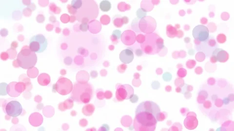 Blurred soft pink circles bokeh slow motion loop background Stock Footage 338103964
