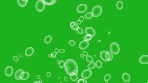 Blurred solid oval shapes motion graphics with green screen background Stock Footage 233078161