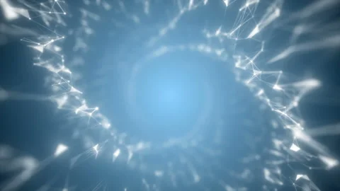 Blurred space background. Blue digital background. Seamless loop. Stock Footage 101887222