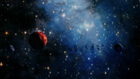 Blurred space scence galaxy exploration milky way Stock Footage 196851729