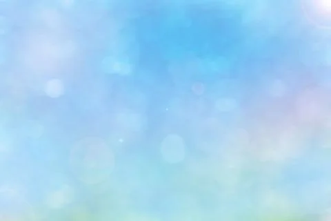 Blurred Spring Nature Background with Bokeh. Abstract blur blue and pink Stock Illustration