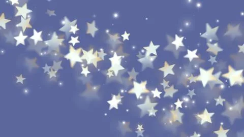 Blurred stars soft lights background. Delicate pastel purple and blue colors Stock Illustration