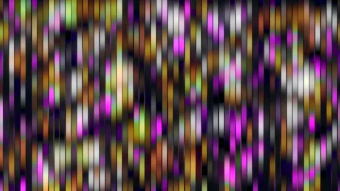 Blurred stripes shimmering pattern. Motion. Colored segments flowing on a black Stock Footage 198237519