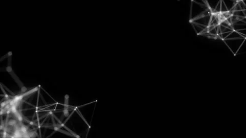 Blurred structures in the corners of the screen. Animated digital background Stock Footage 100109710