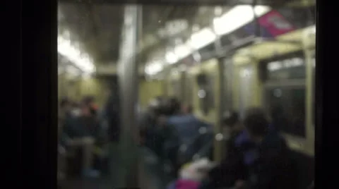 A blurred subway ride Video stock 33320055