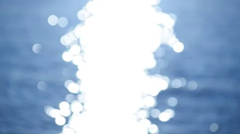 Blurred sun path on water shining in sun Stock Footage 67436408