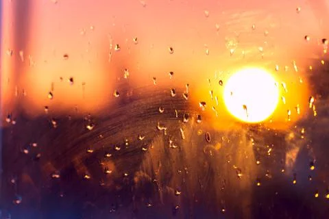 Blurred Sunset Background Stock Photos