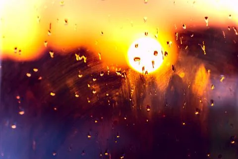 Blurred Sunset Background 写真素材