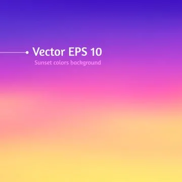 Blurred sunset colors background Stock Illustration
