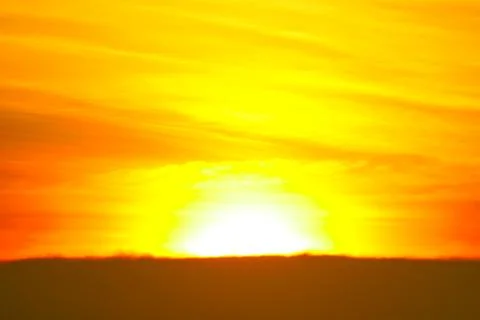 Blurred sunset heap cloud in tropical and orange sky soft cloud Fotos Stock