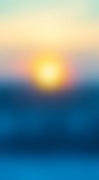 Blurred Sunset Stock Illustration