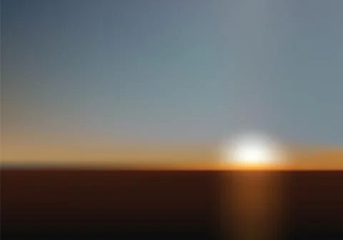 Blurred Sunset Stock Illustration