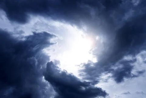 Blurred Swirl in the Clouds Foto stock