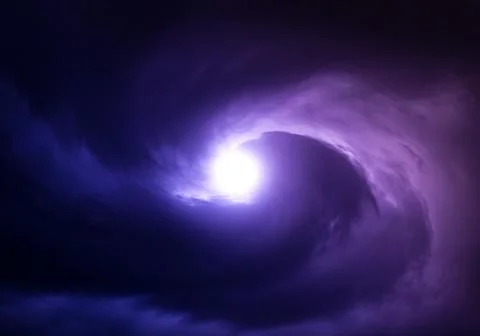 Blurred Swirl in the Clouds Foto stock