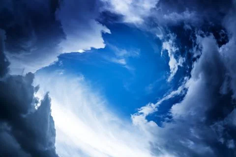 Blurred Swirl in the Clouds Foto stock