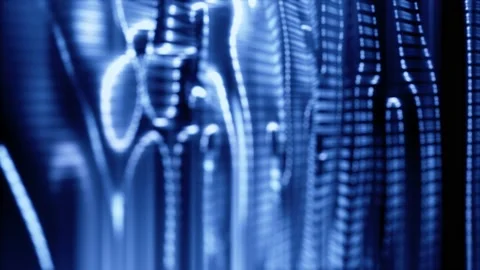 Blurred Techno Light Motion Background Video stock 155021646