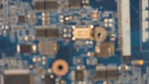 Blurred technology circuit scrolling diagonally 스톡 동영상 74606808