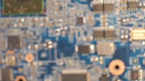Blurred technology circuit scrolling diagonally Stock-Footage 77292928