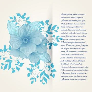 Blurred texture with flower Stock Illustration